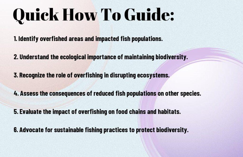 a quick guide to How does overfishing affect biodiversity