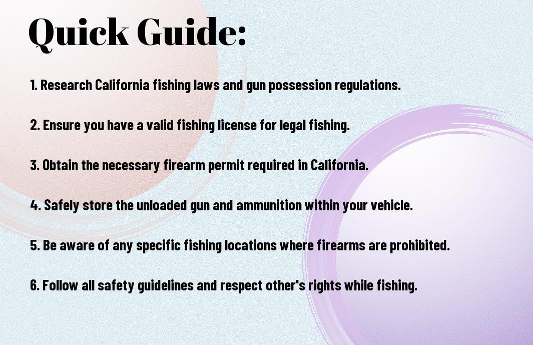 Can you Carry a Gun While Fishing in California