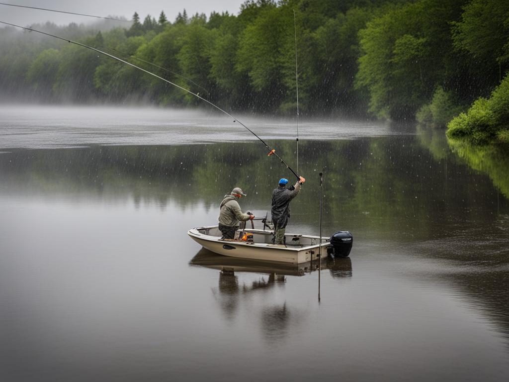 Understanding Fish Behavior in the Rain