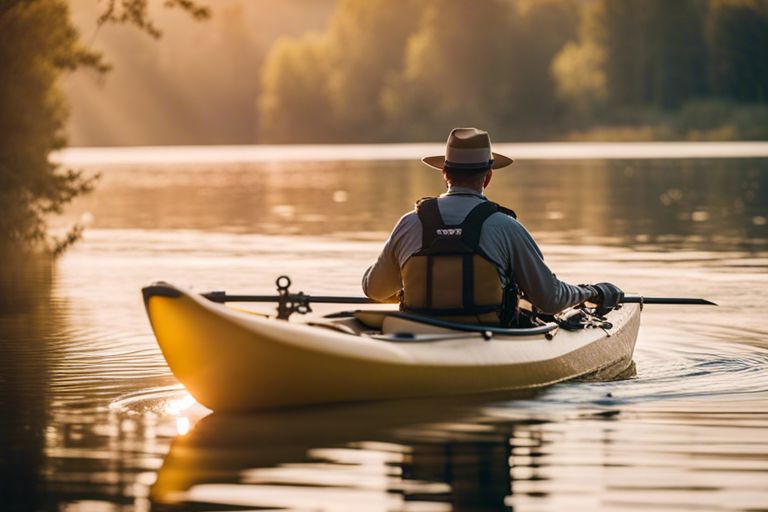 Seasoned angler selecting a fishing kayak