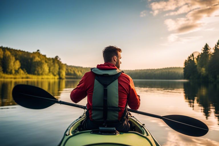 Different types of fishing kayaks on display