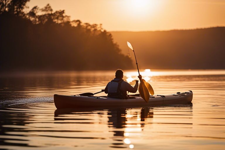 Sunrise over a popular fishing spot
