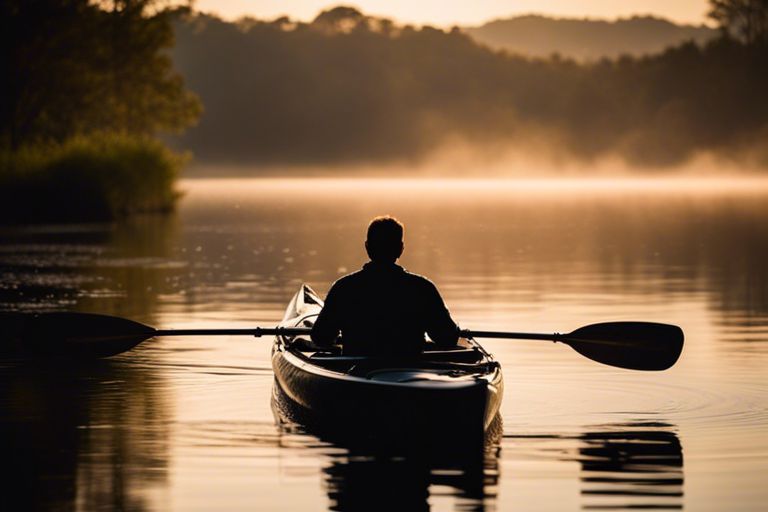 Kayak fishing improving physical fitness
