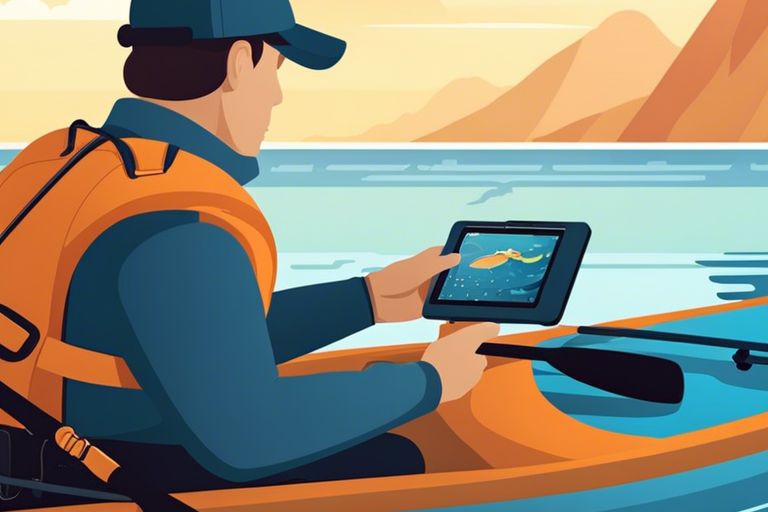 Installing a fish finder on a kayak