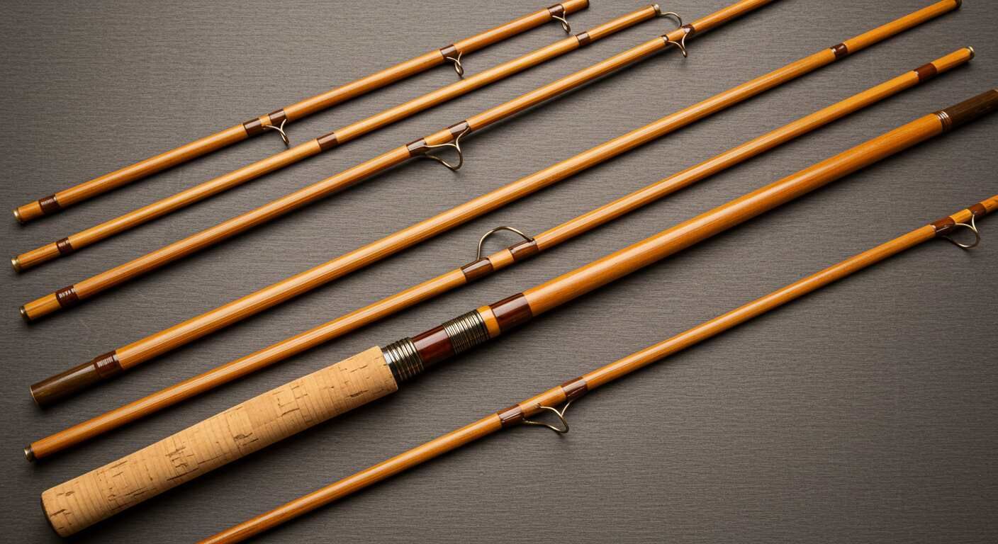 Split-cane bamboo fishing rod